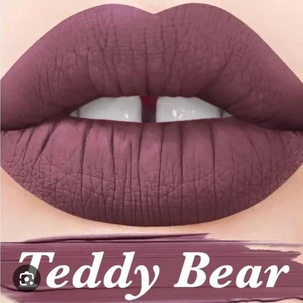 (2) Lime Crime Velvetines Liquid Matte Lipstick Teddy Bear Vegan (NEW) Brown SET